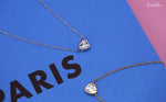 Load image into Gallery viewer, Little Heart Necklace 18K White Gold Over Sterling Silver
