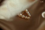 Load image into Gallery viewer, Freshwater Pearl Climber Earrings 18K Gold Over Sterling Silver Post
