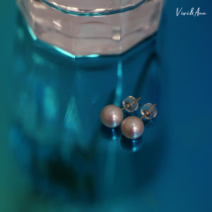 Premium Freshwater Pearl Studs Solid 18K Gold Post