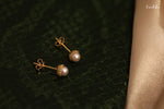 Load image into Gallery viewer, Signature Floral Akoya Pearl Stud Earrings 14K Gold
