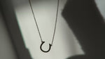 Load and play video in Gallery viewer, Lucky Horseshoe Necklace 18K Yellow Gold over Sterling Silver
