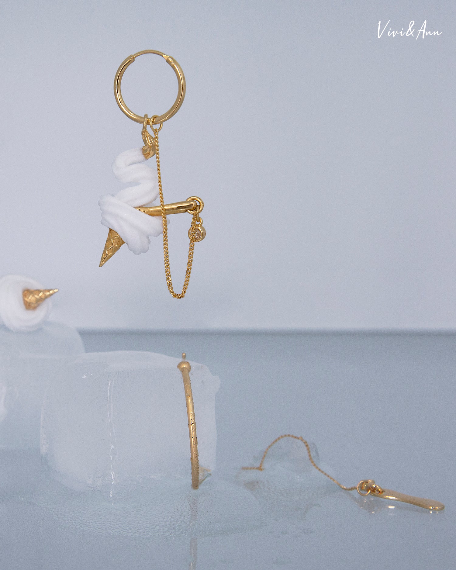 Signature Mismatched Ice Cream Cone Earrings