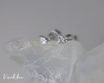 Load image into Gallery viewer, Solitaire Diamond Stud 18K Gold Post
