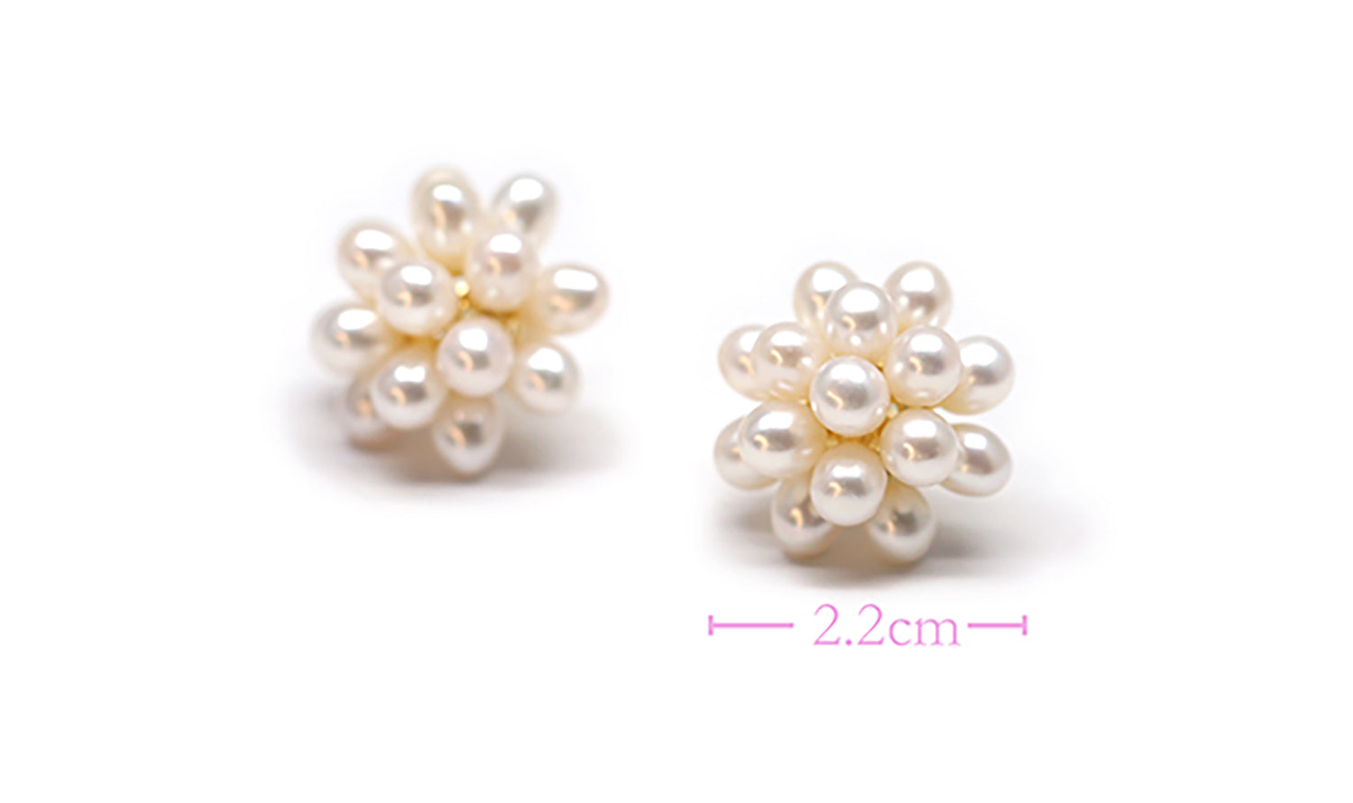 Popcorn Cluster Freshwater Pearl Earrings