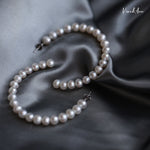Load image into Gallery viewer, Freshwater Pearl Hoop Earrings 18K Gold Over Sterling Silver Post
