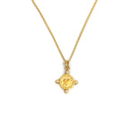 Load image into Gallery viewer, Yellow gold heart-shape coin necklace 
