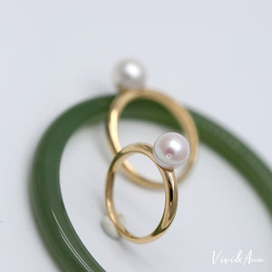 Made to Order - Premier Akoya Cultured Pearl 18K Gold Ring