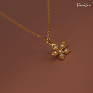 Freesia Necklace 18K Gold Over Sterling Silver