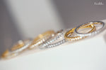 Load image into Gallery viewer, Diamond Eternity Band 18K Gold Over Sterling Silver
