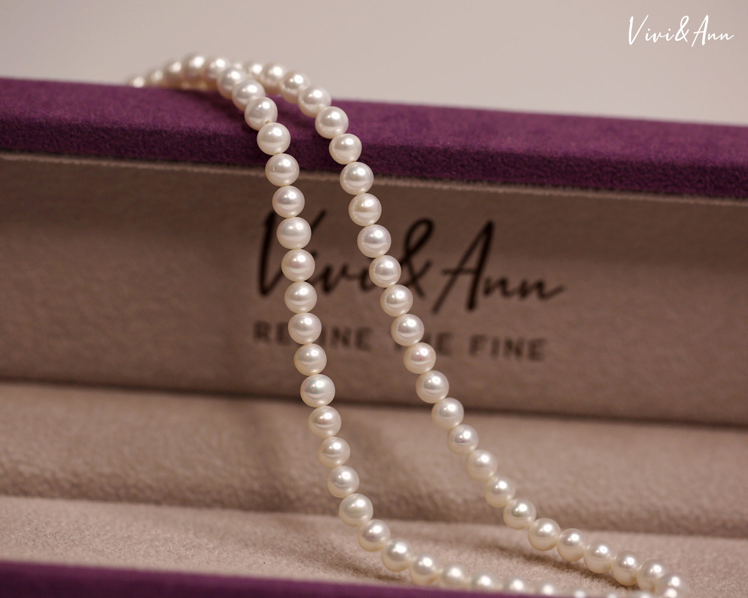Renee Freshwater Pearl Beaded Chain Necklace - Narrative Jewelry