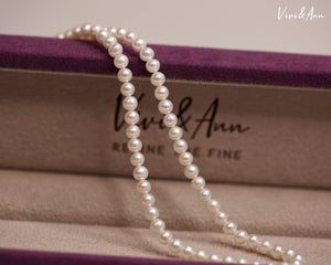 Elegant Multi Strand Freshwater Cultured Pearl Choker Necklace for Women