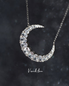 Victorian Crescent Moon Style Necklace