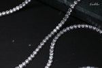 Load image into Gallery viewer, Classic Eternity Line Brilliant Crystal Diamonds Necklace 18K Gold Over Sterling Silver

