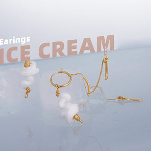 Signature Mismatched Ice Cream Cone Earrings