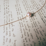 Load image into Gallery viewer, Single Akoya pearl necklace
