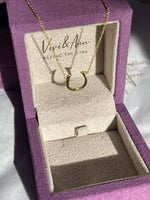 Load image into Gallery viewer, Lucky Horseshoe Necklace 18K Yellow Gold over Sterling Silver
